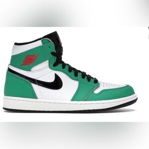 Nike Air Jordan 1 One Retro High Lucky Green Black White Red DB4612-300